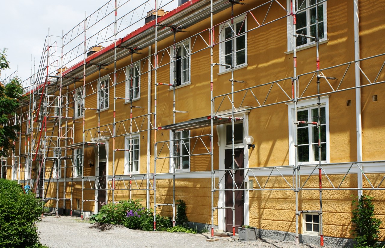 11. Fasadrenovering Putsa Fasad Ekero Stockholm