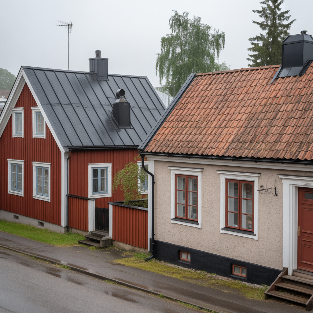 plattak eller takpannor jamforelse av livslangd ljud och pri