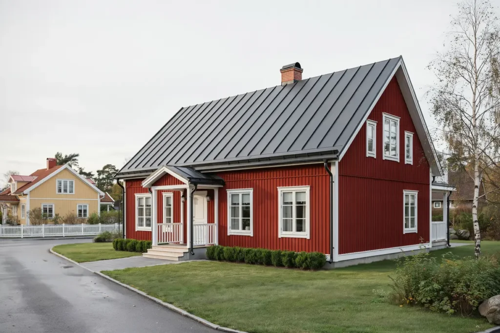 l ggning av bandt ckt dubbelfalsat pl ttak i tumba botkyrka