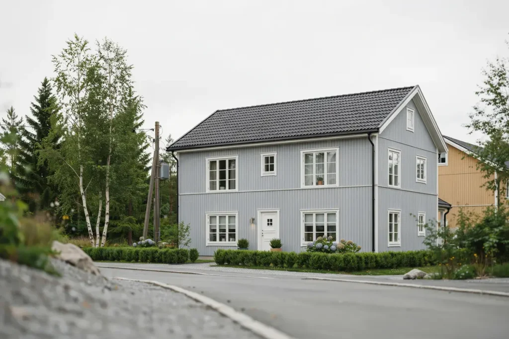 oml ggning av tegeltak p villa i tullinge