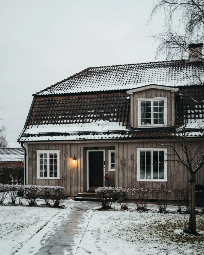skydda entr och g ngv g med r tt sn rasskydd p taket